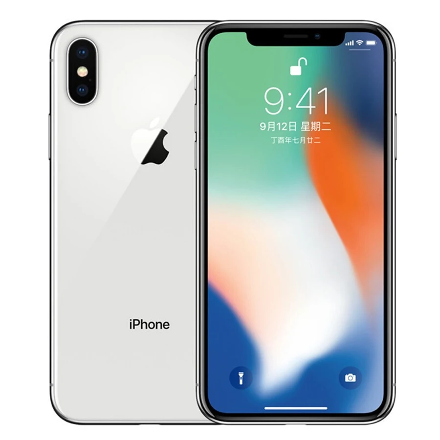  Unlocked Original Unlocked Apple iPhone X Hexa Core Smartphone Phone 256GB/64GB ROM 3GB RAM Dual Re