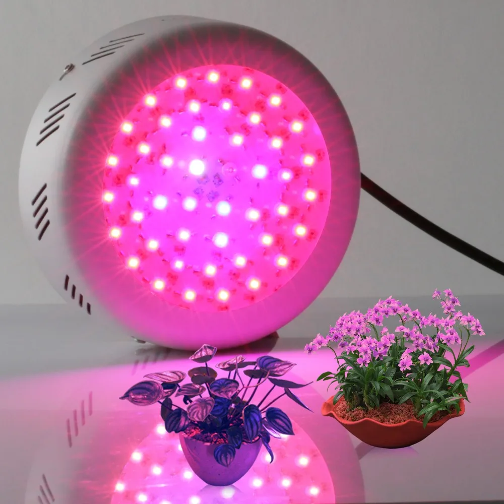 

High Power 138w UFO led Grow Light 46*3w 9 Bands Full spectrum for Plants Photosynthesis Greenhouse indoor Garden led lamp