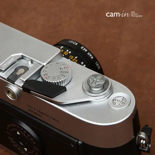 

10mm Cam-in opera mask Red Shutter Release button For Leica Contax Fuji 9112