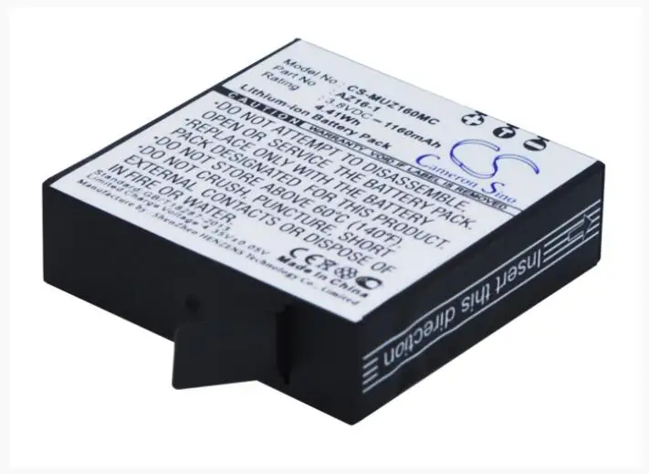 Cameron sino 1160mah аккумулятор для XIAOMI AZ16 AZ16-1 батарея камеры