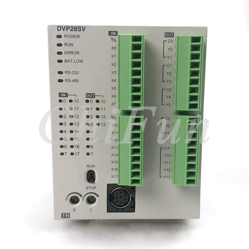 Оригинальный программируемый контроллер Delta DVP28SV11T2 / DVP28SV11R2 DC24V PLC 16DI 12DO бесплатная