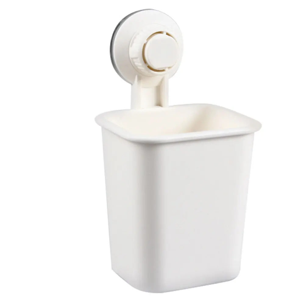 

Toothpaste Bathroom Suction Cup Wall Mounted Organizer Powerful Plastic Multifunctional Household Space Saving Toothbrush Holder