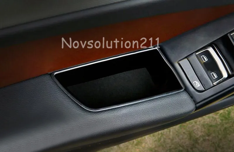 

Tray Glove Styling Car Organizer For Audi A4 B8 2008 - 2015 Inner Car Front Door Handle Storage Box Holder, Left Hand Drive