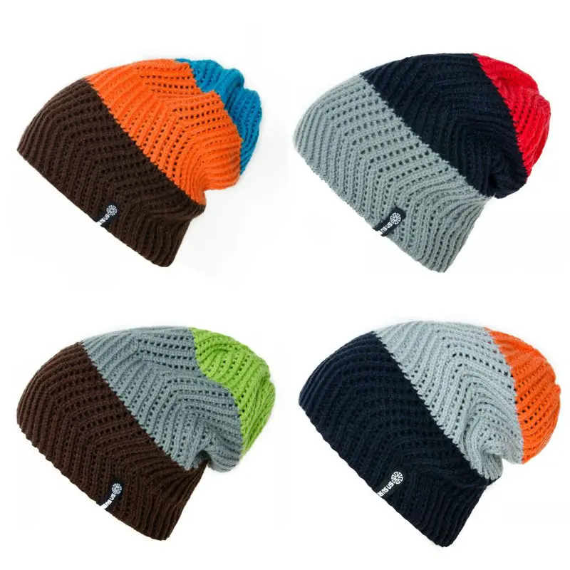 Женские зимние вязаные шапки Gorro Beanie для мужчин и женщин, шапка Beanies, шапка для спорта на открытом воздухе, Лыжный спорт, шапочки, теплые шапки для мужчин