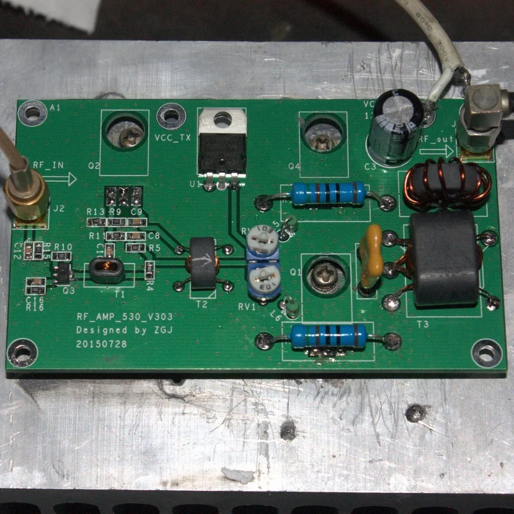 

DIY KITS 45W ssb linear power amplifier for transceiver HF radio AMP AM FM CW Gain 40dB