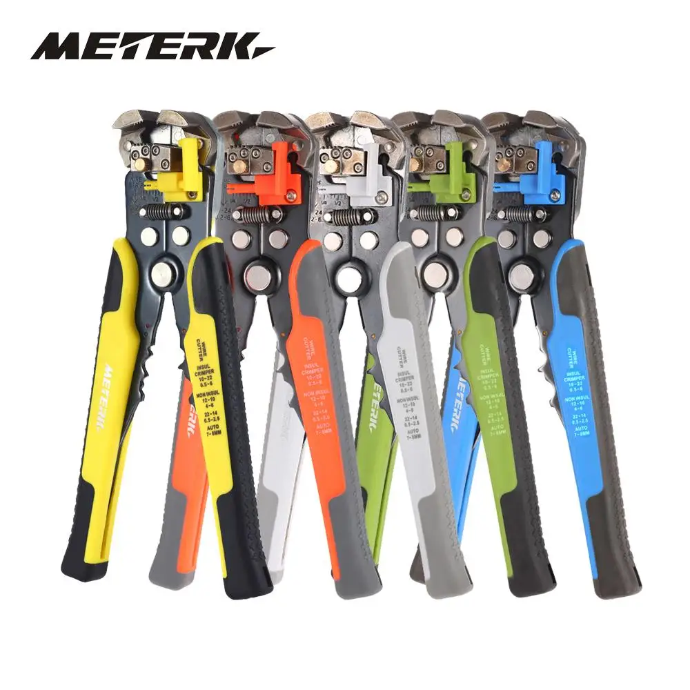 

Meterk Multi Tool Wire Stripper Multi Function Automatic Adjustable Cable Cutter Crimping Tool Peeling Pliers Crimping Tool