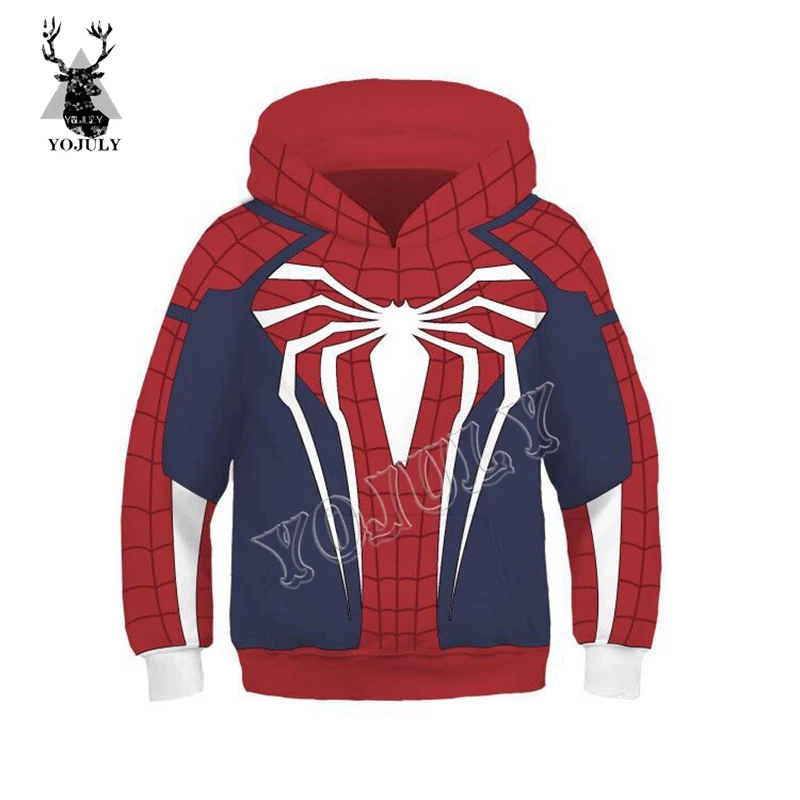 YOJULY Venom Человек-паук Мстители модная одежда с 3D принтом детская толстовка с капюшоном для мальчиков Детский Повседневный пуловер спортивный костюм рубашки V5