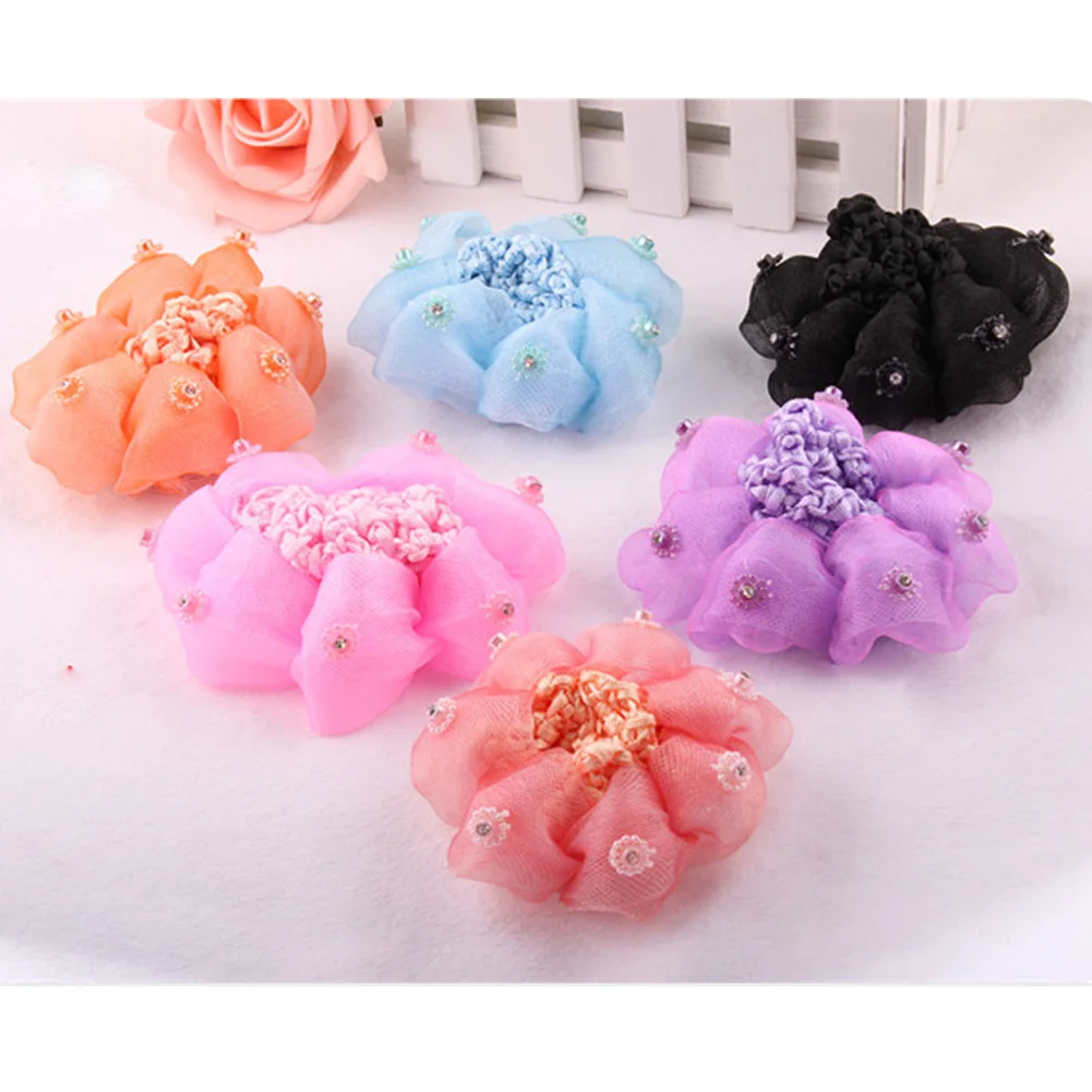 

Children New Hair Decoration New Sweet Baby Girl Dancing Updo Hair Net Snood Top Sell