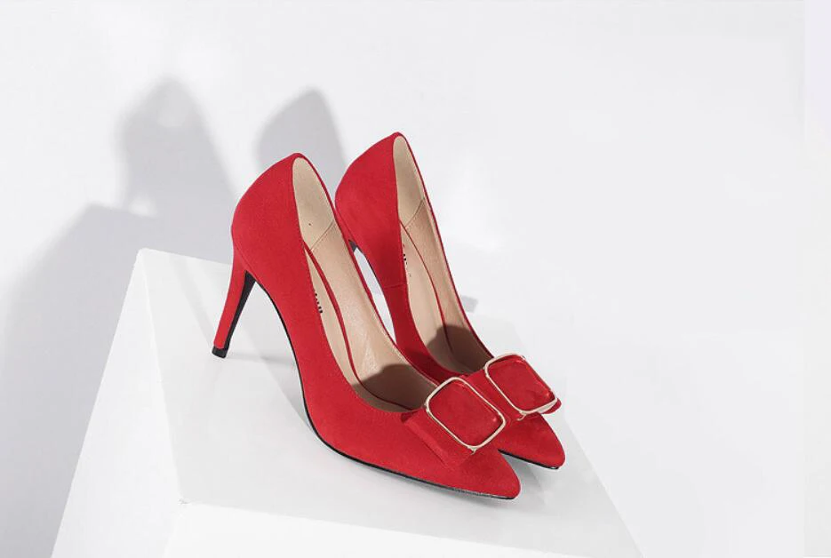 Solo Sexy Negro Calidad Zapatos Moda Baja Tinto Puntiagudo rosado Primavera Negro gris rojo vino Womenundefineds Alto De Alta Kncokar Tacón XzBxp0p