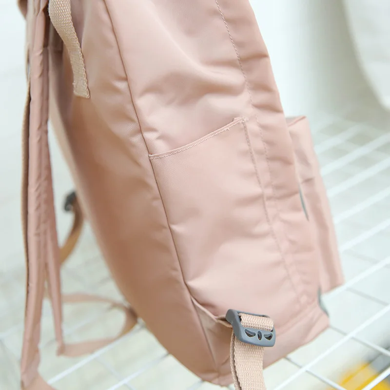 MENGHUO Panelled 2018 Women Canvas Backpack School bag for Girl Ladies Teenagers Casual Travel bags Schoolbag Backpack Mochila (61)