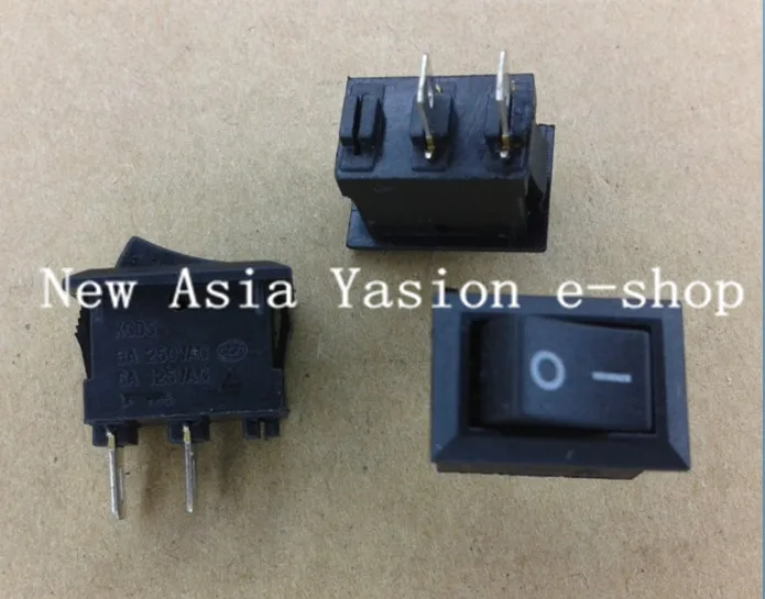 

10PCS ON / OFF Rocker switch 250VAC 3A 2 connectors