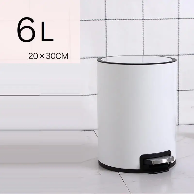 Pattumiera Trashcan Papelera автомобильный держатель Basurero компост для мусора басура педаль Lixeira мусорная корзина - Цвет: Version V