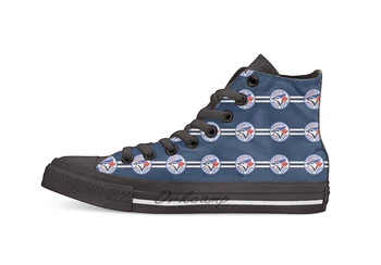 

Toronto Baseball Blue Jay Baseball Element High Top Canvas Shoes Flat Casual Custom Unisex Sneaker Drop Shipping