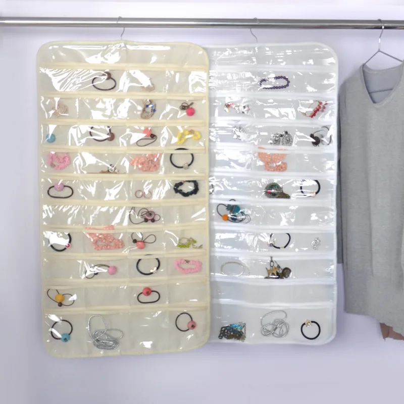 Clear Collection 40 Grid Over The Door Jewelry Organizer
