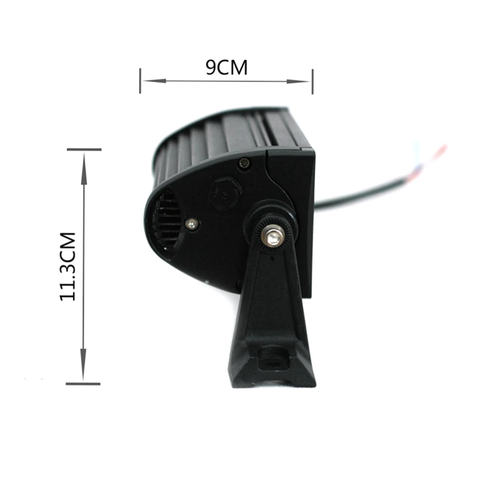 Светодиодная однорядсветильник прямая балка 17 дюймов 96 Вт 6500 К|low beam|spot beamled bar single