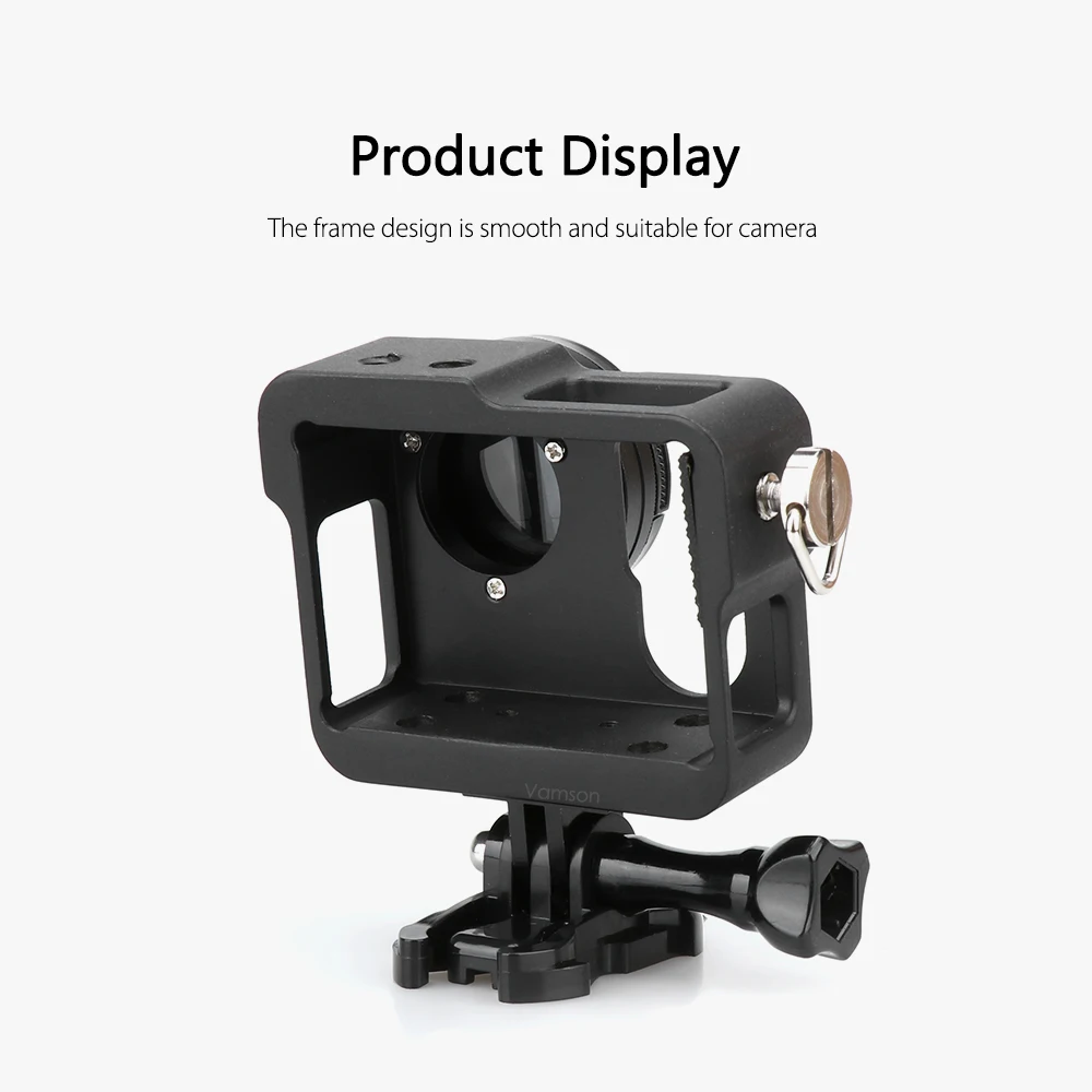 Защитный чехол Vamson для Gopro Алюминиевый металлический корпус рамка с ЧПУ + крышка