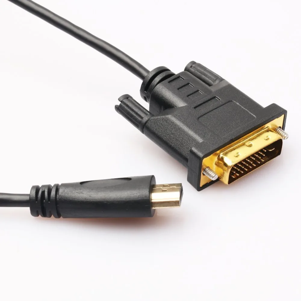 Кабель преобразователь с HDMI на DVI D 24 + 1 штырьковый адаптер штекер 3D 1080P для LCD DVD HDTV