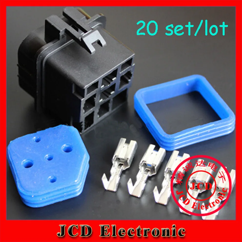 5 sets Automotive relays waterproof socket waterproof plugging relay