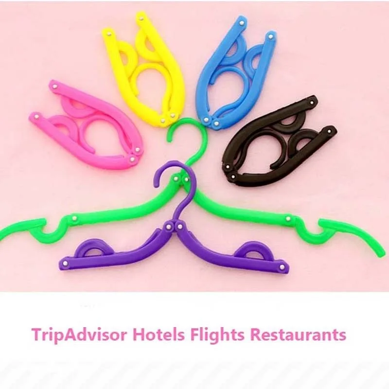 

1pcs Fashion Eco-Friendly Clothing Coat Hanger Mini Trendy Magic Portable Folding Drying Rack Non-Slip Nonslip Hanger