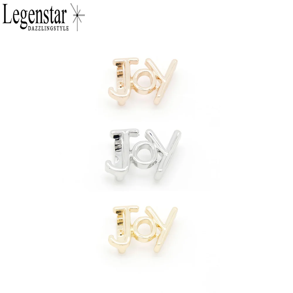 

Legenstar Joy Letter Fashion DIY Jewelry 2019 For Bracelet Slide Charm Wholesale Name Bead Gold /Rhodium/Rose Gold Color
