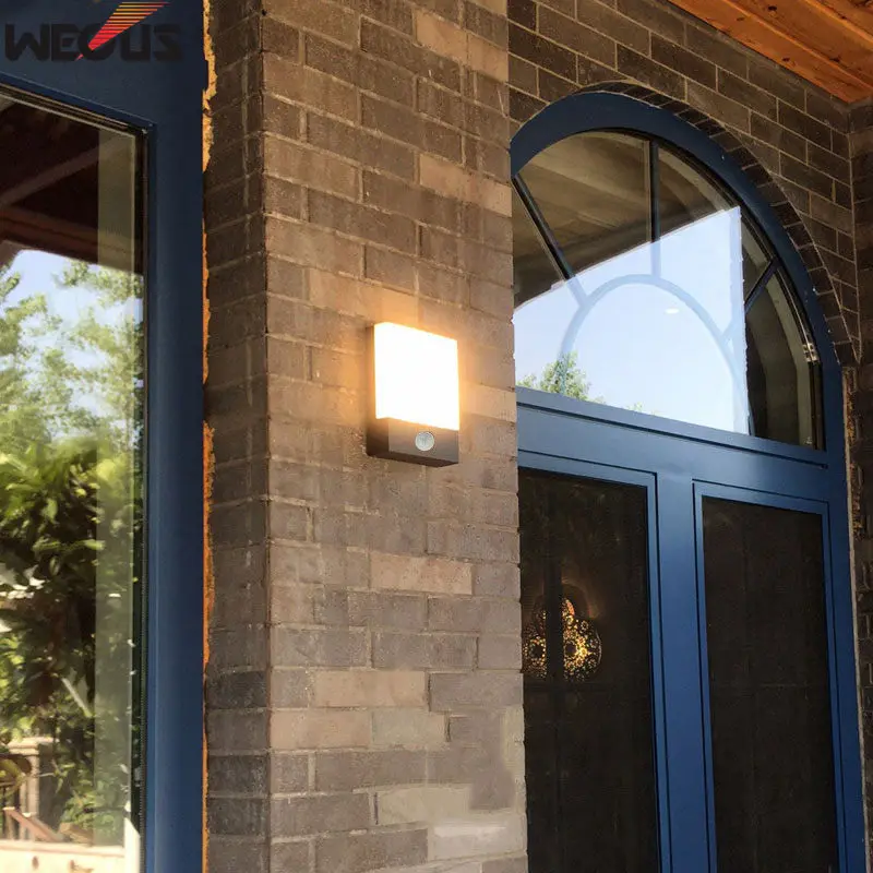 LED outdoor sensor lights waterproof wall light human body induction energy saving lamp LED outdoor sensor lights waterproof wall light human body induction energy saving lamp