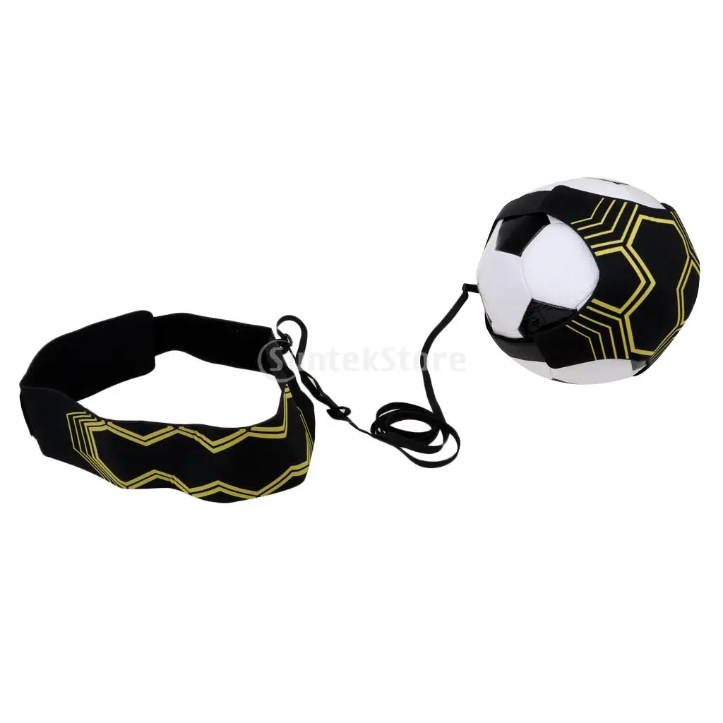 Kids/Adults Football Kick Trainer Skill Soccer Training Equipment with Adjustable Waist Belt