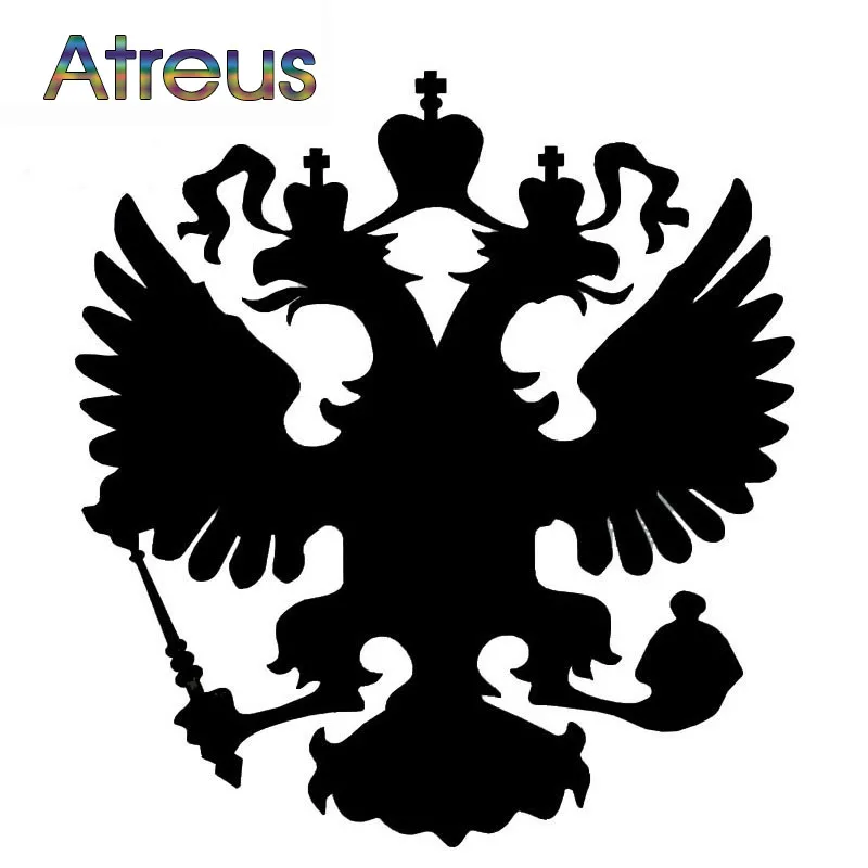 Герб России Atreus наклейки эмблема орла для Lada vesta xray Kia sportage 4 Toyota RAV4 Camry Hyundai solaris