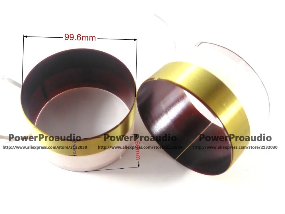 1 шт. 99,6 мм алюминиевая проволока сабвуфер динамик звуковая катушка 8 Ом