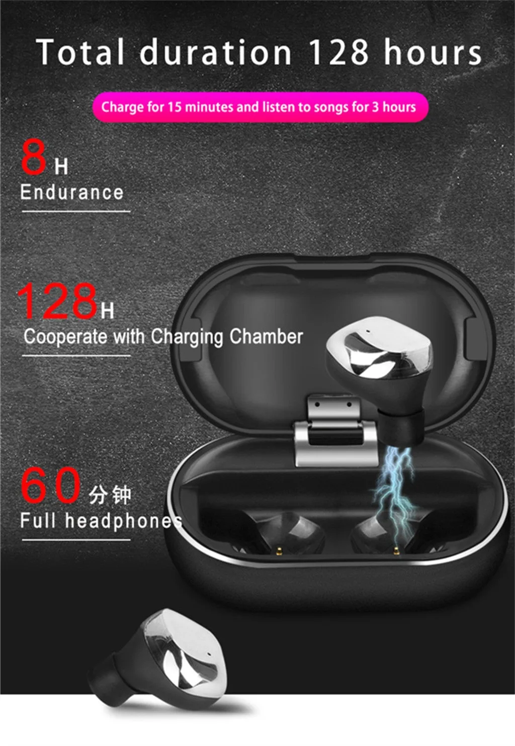 Беспроводная стереогарнитура Beautyss Bluetooth 5 0 hi fi звук Спортивная гарнитура игровая