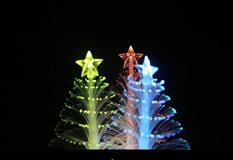 Горячие Merry светодиодный Цвет Изменение мини Рождественская елка домашний стол вечерние украшения Шарм T1221