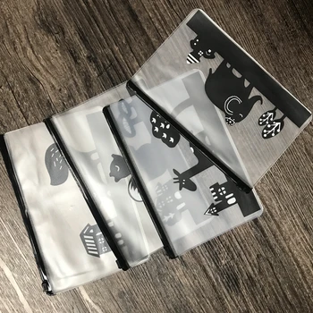 

1Pcs 2019 Hot Sale Cute Animals Elephant Fox Giraffe Squirrel PVC A5 File Folder Document Filing Bag Stationery Bag Gift E0669