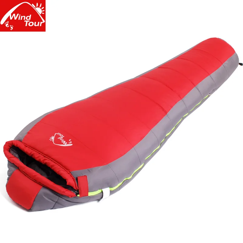 Multifuntional Outdoor Mummy Sleeping Bag Hiking Travel Camping Thermal