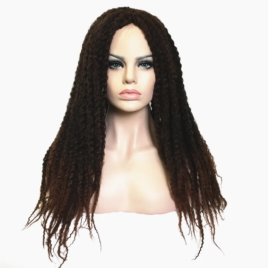 Strongbeauty Dreadlocks Hair Black Brown Ombre Wigs Twist Hair