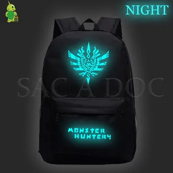 

Hot Game Monster Hunter Luminous Backpack Teenagers School Bags Women Men Laptop Backpack Kids Book Bags Casual Travel Rucksack