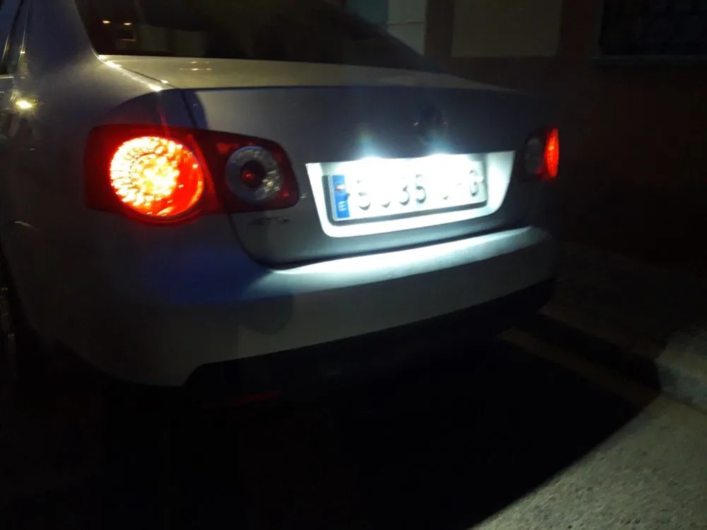 2x Canbus светодиодный номерной знак белый светильник для VW Polo 6R Golf V/VI Plus Jetta VI Passat 3C