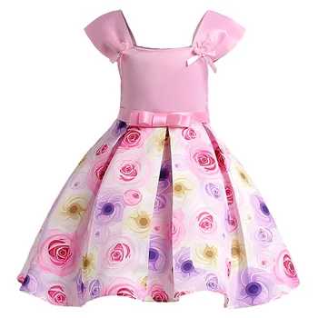 

2018 Summer Toddler Girls Dress Kids Wedding Floral Infant Party Dresses For Girls Princess Dress Children Clothing