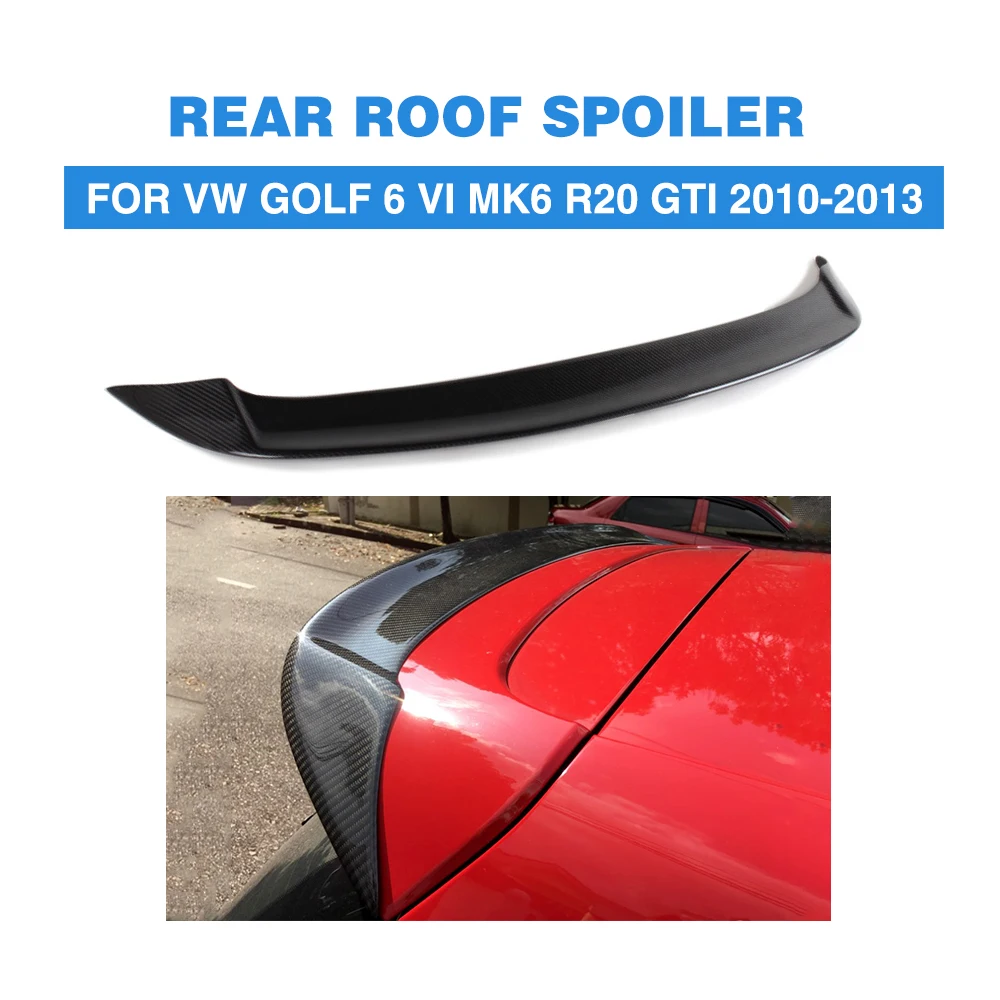 Углеродное волокно/FRP Неокрашенный задний спойлер на крыло, крышу для Volkswagen VW Golf 6 MK6 VI GTI R20 2010-2013 не для стандартных