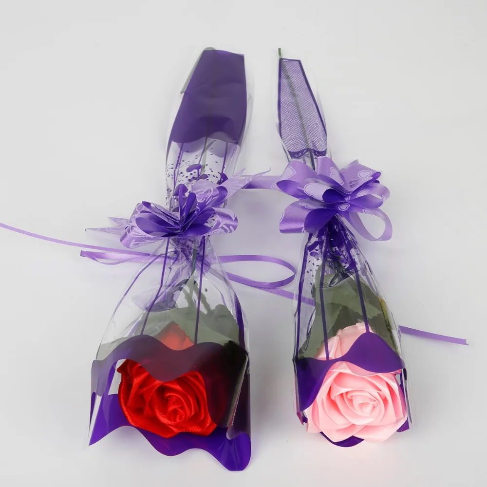 100 шт прозрачный пластиковый подарочный пакет в форме конуса, упаковочный целофан в виде цветка, сумки для Дня Святого Валентина, украшения для свадебной вечеринки, букет роз