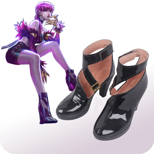 Women's KDA Akali Evelynn Cosplay Boots - PU Leather, Halloween Costume, League Of Legends