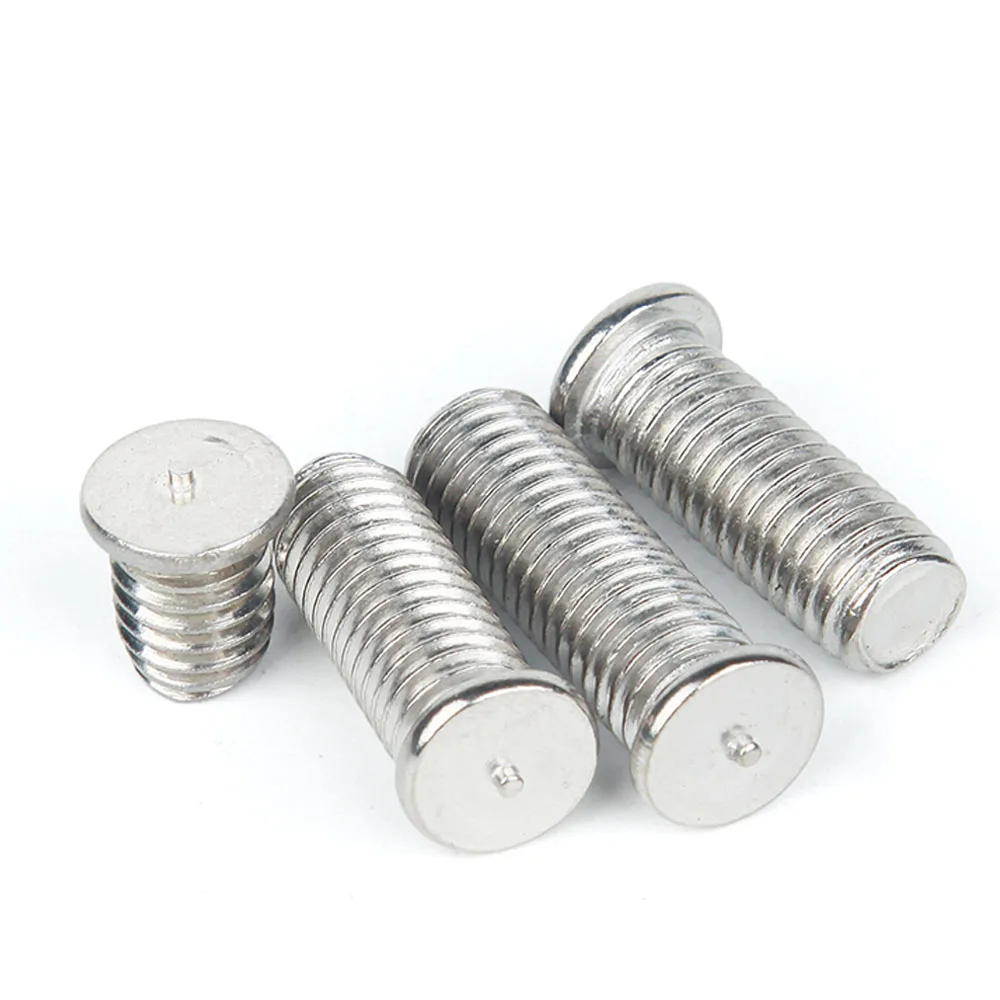 

M6 Weld Stud Bolt Flat Head Ponit Welding Screws Stainless Steel 304 Metric Threads