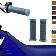 Универсальные 7/" 22 мм винтажные резиновые рукоятки для мотоциклов кофейные фиксаторы для Руля Мотоцикла 10 цветов доступны для YAMAHA HONDA