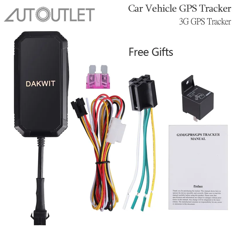 

AUTOUTLET Car GPS Tracker TK110 Vehicle Tracker Locator Real Time Tracking Tk300 3G GPS Tracker For Device Vehicle Car