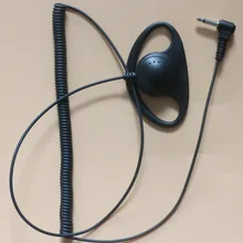 10XD форма ушной крючок слушать только наушники наушник гарнитура микрофон для Motorola двухстороннее радио EX560XLS EX600XLS BPR40 CP200 PR400