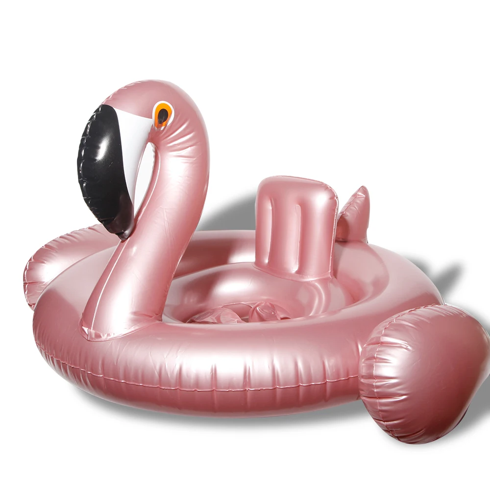 

Baby swimming ring inflatable flamingo sitting circle swimming pool water floating toy summer beach baby water fun