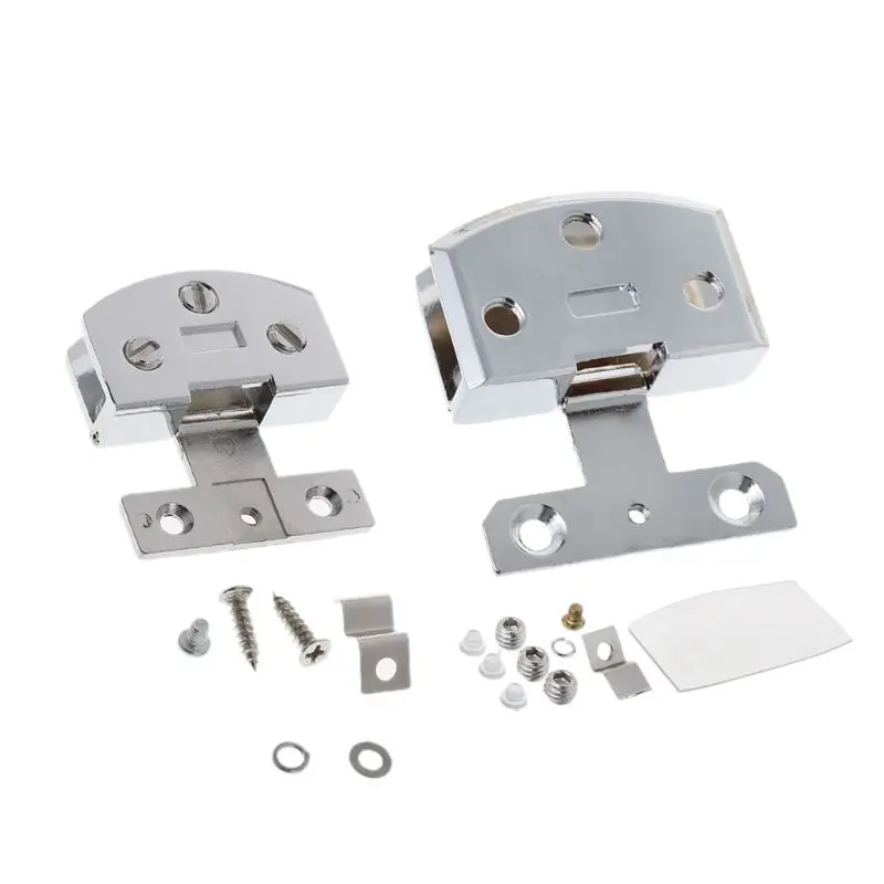 

Chrome-plated Glass Door Hinge Cupboard Cabinet Gate Clamp Furniture Hardware Hot