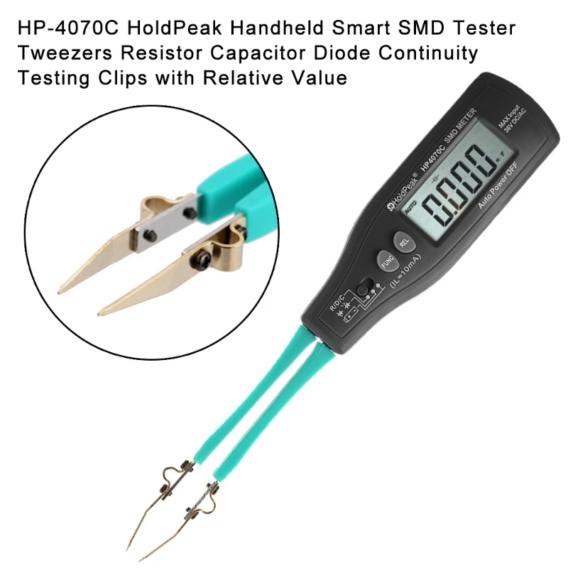 

Newest Digital Smart Tweezers Clamp SMD Tester Resistance Capacitance Diode Meters Drop Ship