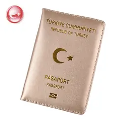 Klsyanyo для Турции Обложка для паспорта из искусственной кожи Чехлы мангала турков для мужчин женщин