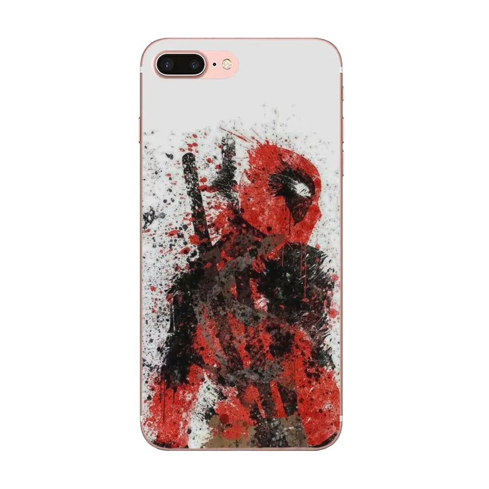 Мягкий крутой лучший Супер забавный Супермен Дэдпул для Apple iPhone X XS Max XR 4 4S 5 5C 5S SE 6 6S