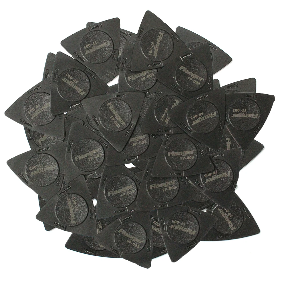 

50 шт. Flanger медиаторы для гитары, медиаторы для басов, 1,0 мм, 0,75 мм, 0,5 мм, толщина 3 в 1, медиаторы для гитары