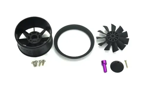 free shipping 50mm EDF 11blades DUCT 3S about 770g 4S ABOUT 950G thrust for EDF airplane rc model mini airplane RC PLANE title=